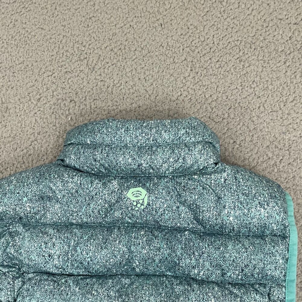 Mountain Hardwear Q-Shield 650 Vest Women XS Blue Duck Down Puffer Full Zip - Picture 7 of 10